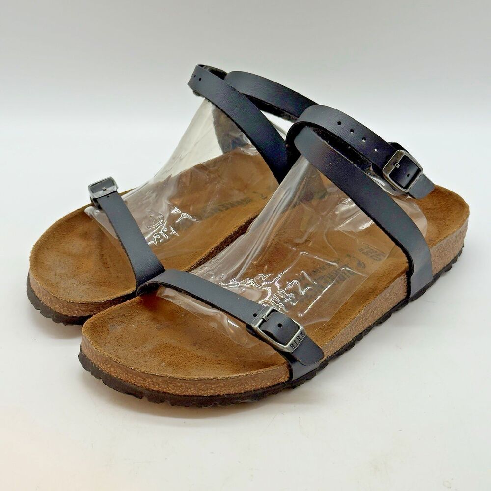 Birkenstock Daloa Birko-Flor® Ankle Strap Sandal Women's 9 Black EU 40 Gladiator